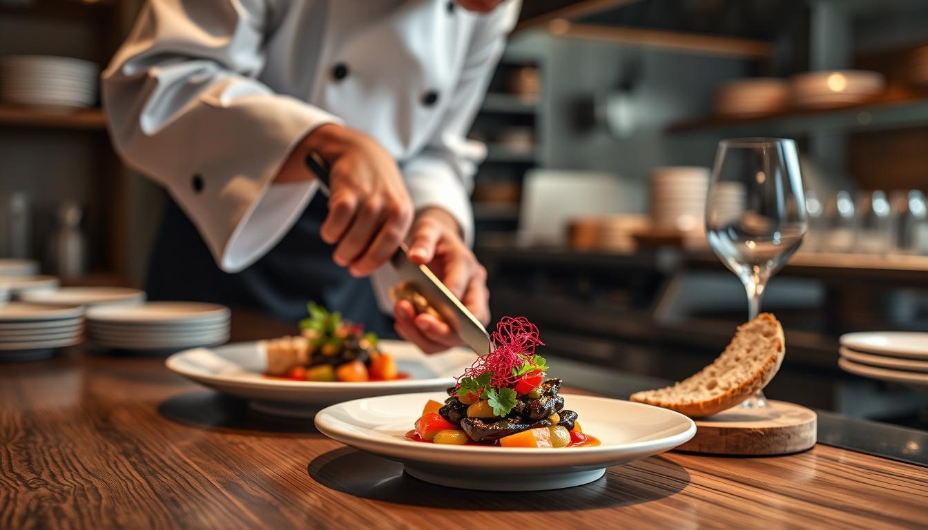 Quick weeknight dinner prepared in a home kitchen