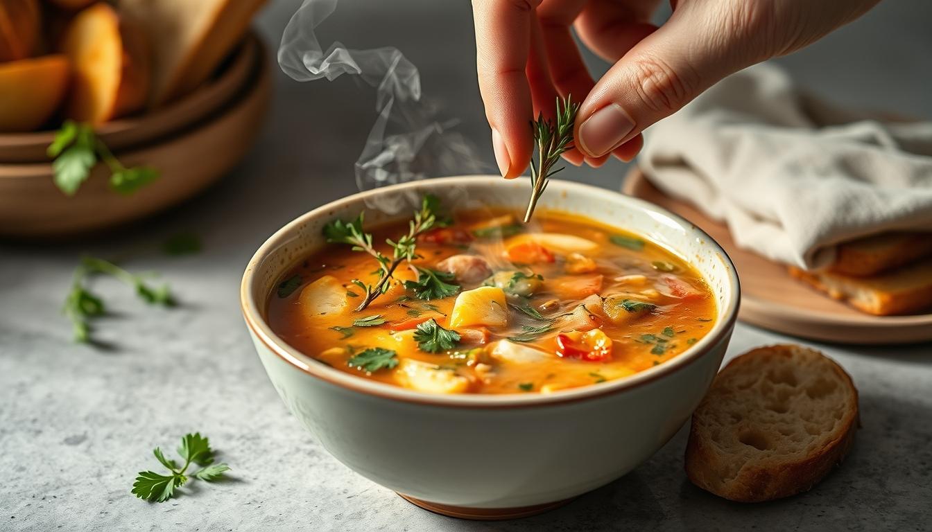 Seasonal meal prepared in a home kitchen